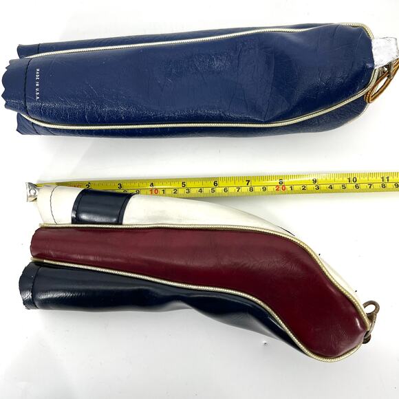 Vintage Golf Club Covers Set of Two Hogan Blue Cover and White Cover #1 - Picture 5 of 6